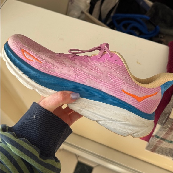 Hoka Women's Pink and Blue Athletic Shoes - Picture 11 of 11